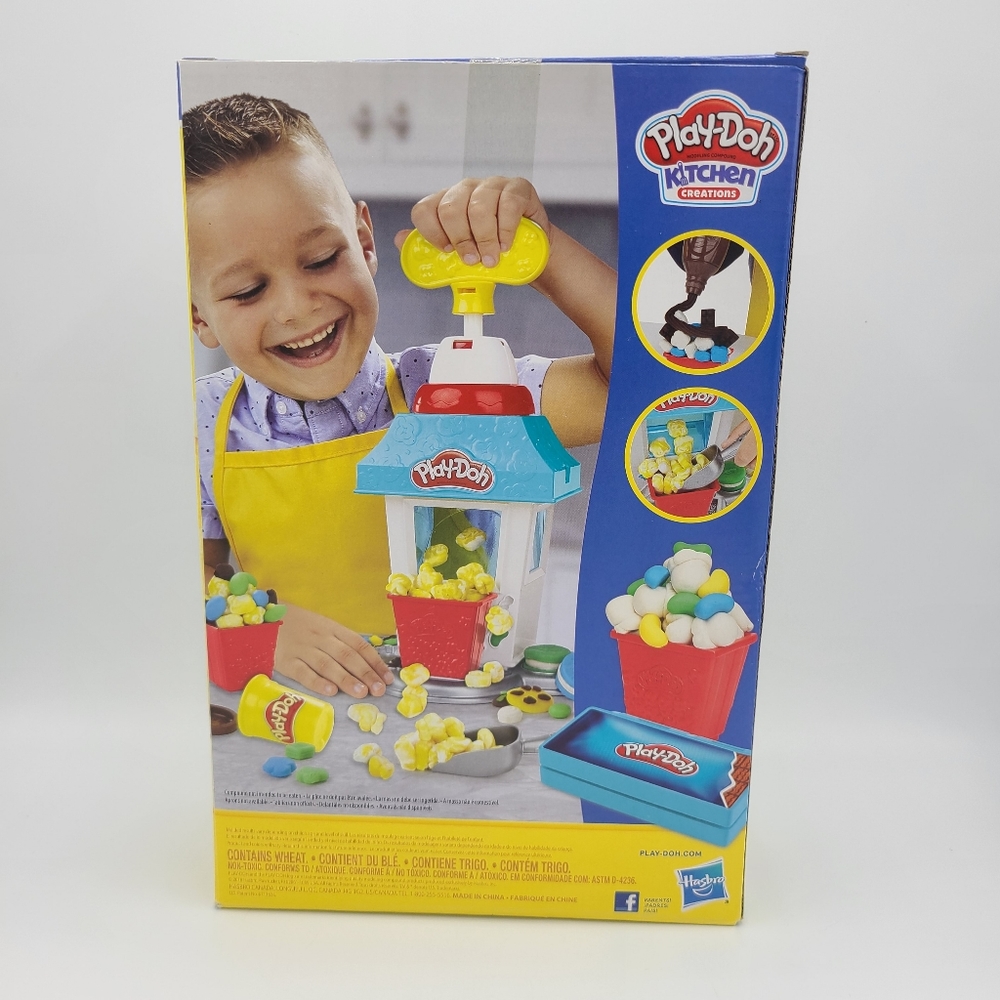Play Doh Kitchen Creations Popcorn Party Popcorn Oreo Play Food Toy Set 6 Cans - Picture 5 of 8